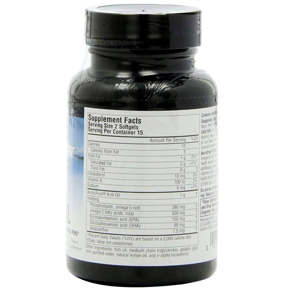 Source Naturals ArcticPure Óleo de Krill 500 mg - 30 Cápsulas para Saúde Cardiovascular e Bem-Estar - Imagem 2