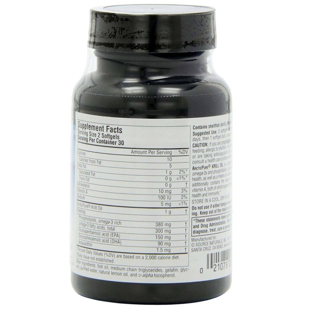 Source Naturals ArcticPure Óleo de Krill - 500 mg - 60 Cápsulas em Gel: Saúde do Coração e Mente no Brasil - Imagem 2