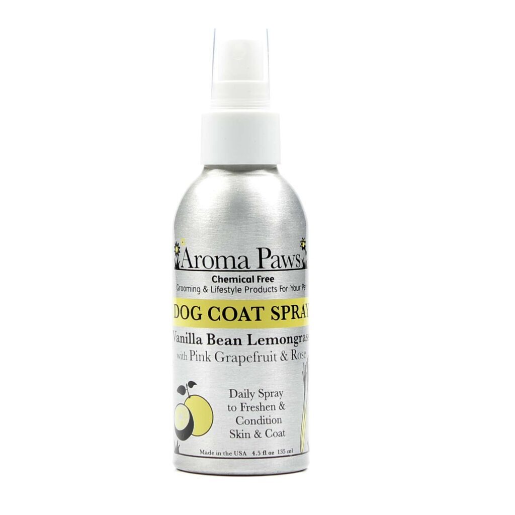 Aroma Paws Spray para Pele de Cães Baunilha e Capim Limão 135ml - Bem-Estar e Higiene