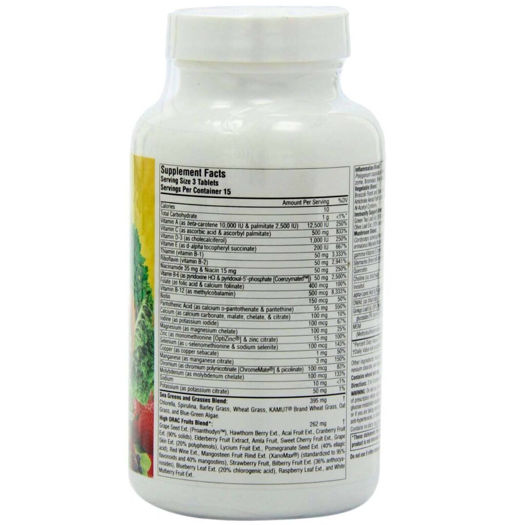 Source Naturals Life Force Multivitamínico Verde 45 Tabletes - Energia e Bem-Estar Completo - Imagem 2