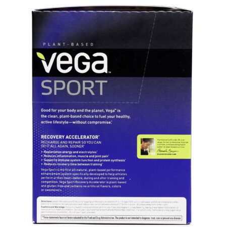 Recuperação Pós Treino Recovery Accelerator Vega Sport Apple Berry 12 Unidades 37 g cada - Image 3