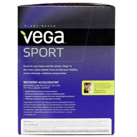 Recuperação Pós Treino Recovery Accelerator Vega Sport Tropical 12 Unidades 27 g cada - Image 3