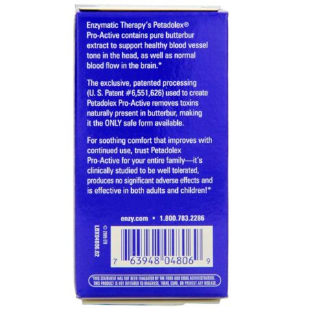 Enzymatic Therapy, Petadolex Pró-ativas - 60 cápsulas de gel - Image 4