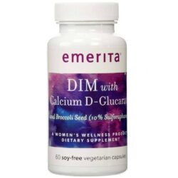 Emerita Fórmula DIM com Cálcio D-Glucarate 60 Cápsulas Vegetarianas - Saúde Hormonal