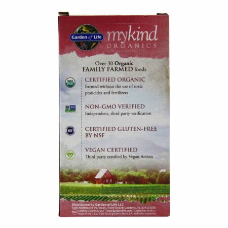 Garden of Life, mykind Organics Multivitamínico Feminino - 120 Tabletes - Image 3