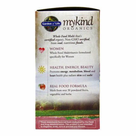 Garden of Life, mykind Organics Multivitamínico Feminino - 120 Tabletes - Image 4