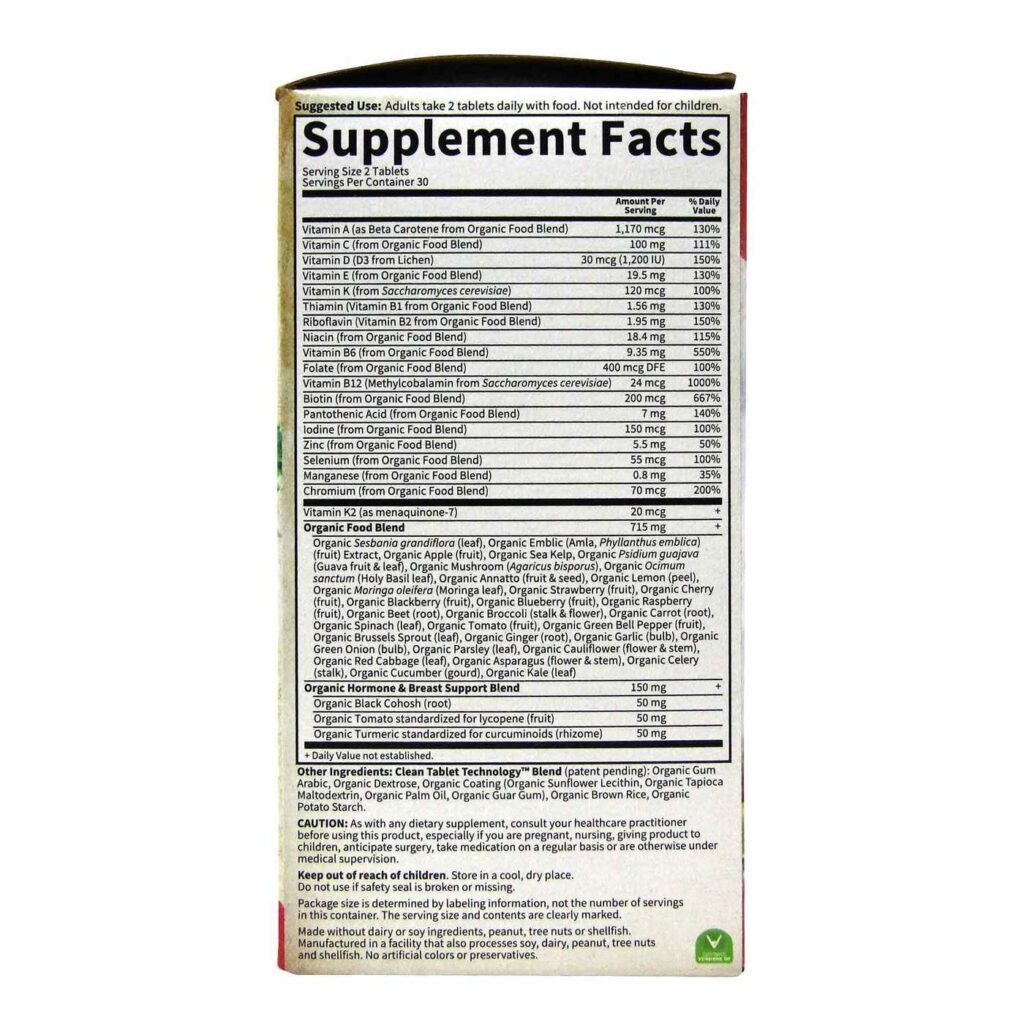 Garden of Life myKind® Organics Multivitamínico Mulheres +40 - 60 Tabletes - Imagem 2