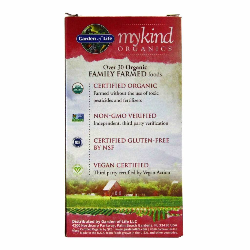 Garden of Life myKind® Organics Multivitamínico Mulheres +40 - 60 Tabletes - Imagem 3