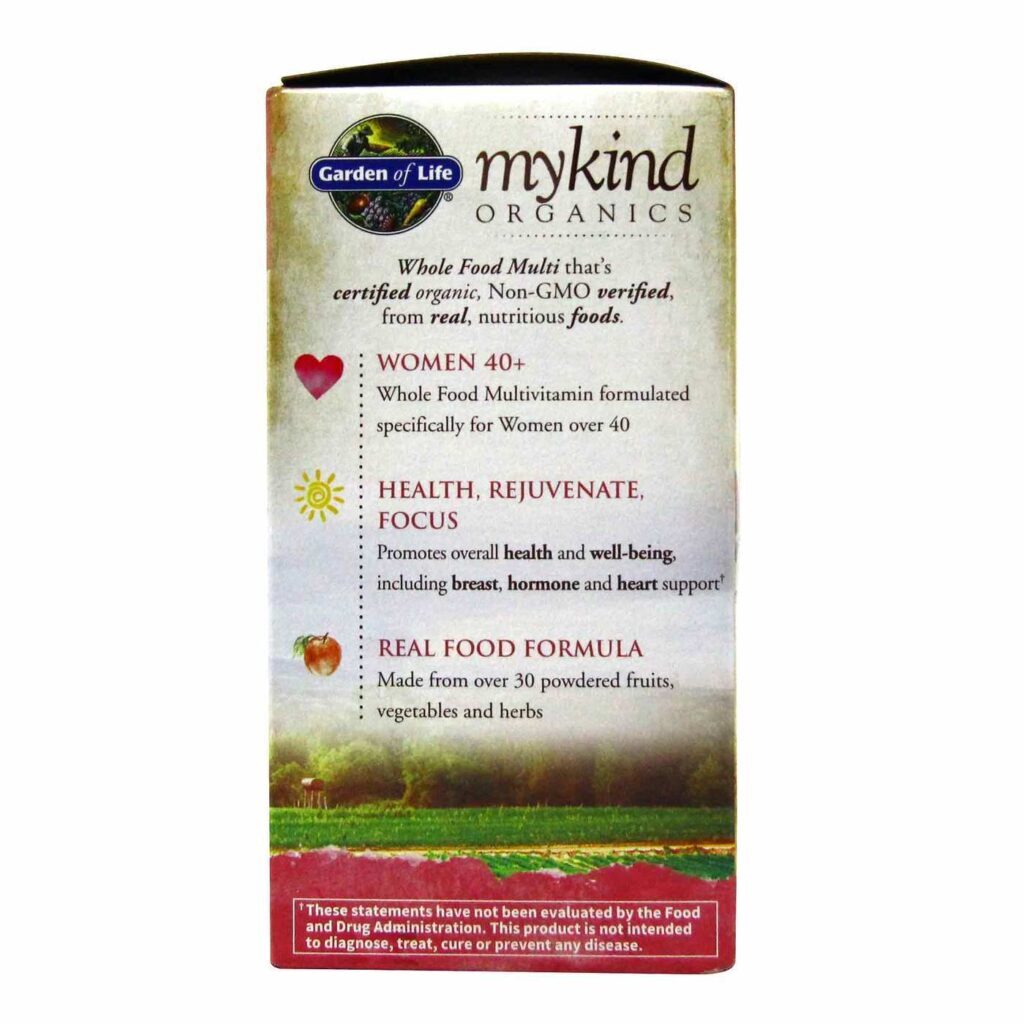 Garden of Life myKind® Organics Multivitamínico Mulheres +40 - 60 Tabletes - Imagem 4