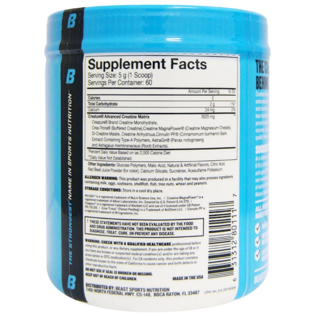 Creature® Sabor Limonada de Cereja - Beast Sports Nutrition - 60 Porções - Imagem 2