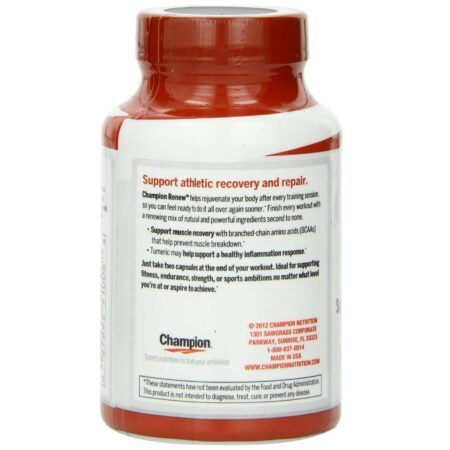 Champion Performance Renew Post-Workout Booster - 60 Cápsulas - Image 3