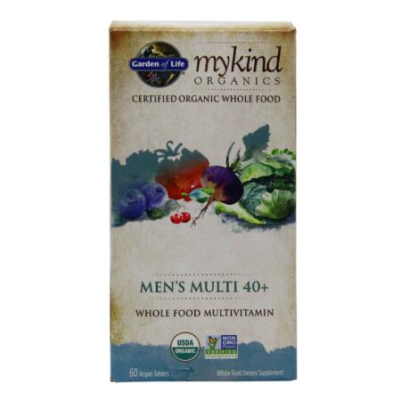 Garden of Life, mykind Orgânicos - Multivitamínico para Homens de 40 anos ou mais - 60 Comprimidos