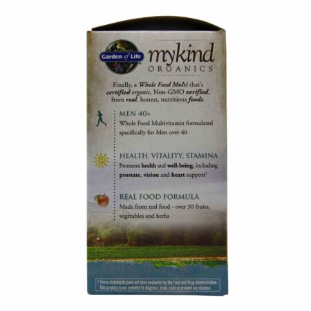 Garden of Life, mykind Orgânicos - Multivitamínico para Homens de 40 anos ou mais - 60 Comprimidos - Image 4