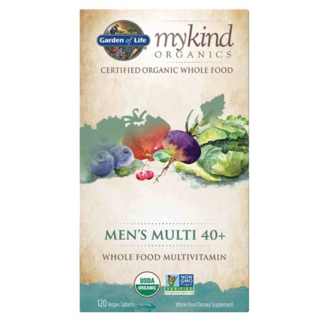 Garden of Life, mykind Organics Multivitamínico para Homens +40 - 120 Tabletes