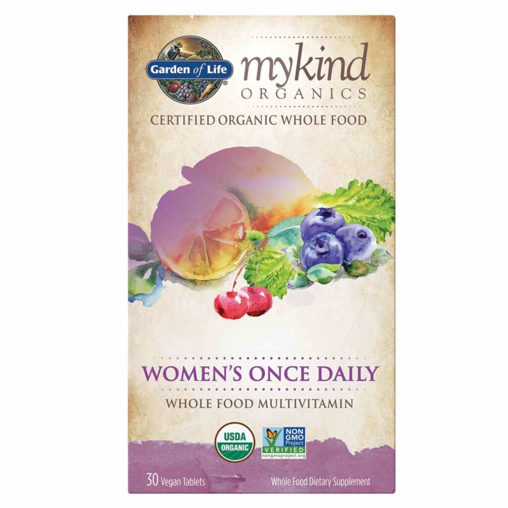 Garden of Life mykind Organics Multivitamínico Diário para Mulheres - 30 Tabletes