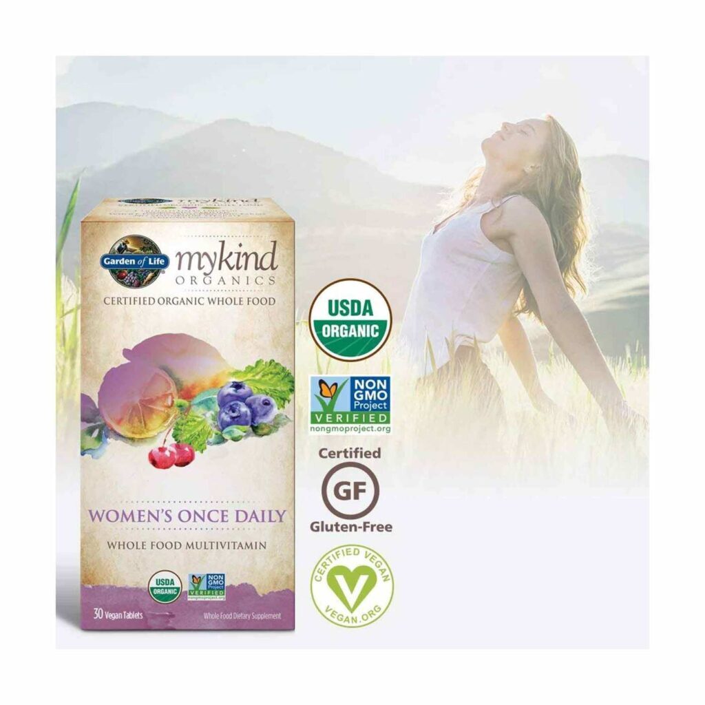 Garden of Life mykind Organics Multivitamínico Diário para Mulheres - 30 Tabletes - Imagem 3
