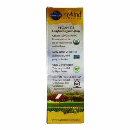 Garden of Life, mykind Vitamina D3 1000 IU Orgânica Vegana - 58 ml Spray - Image 3