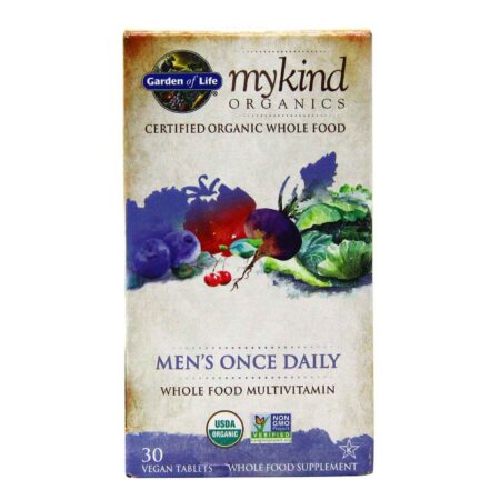 Garden of Life, Multivitamínico Masculino Diário mykind Organics - 30 Tabletes