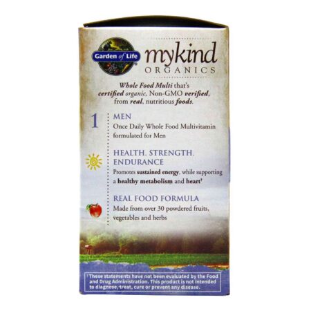 Garden of Life, Multivitamínico Masculino Diário mykind Organics - 30 Tabletes - Image 4