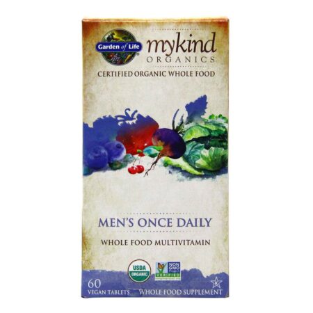 Garden of Life, mykind Organics Multivitamínico Masculino - 60 Tabletes