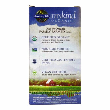 Garden of Life, mykind Organics Multivitamínico Masculino - 60 Tabletes - Image 3