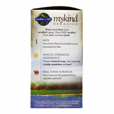 Garden of Life, mykind Organics Multivitamínico Masculino - 60 Tabletes - Image 4