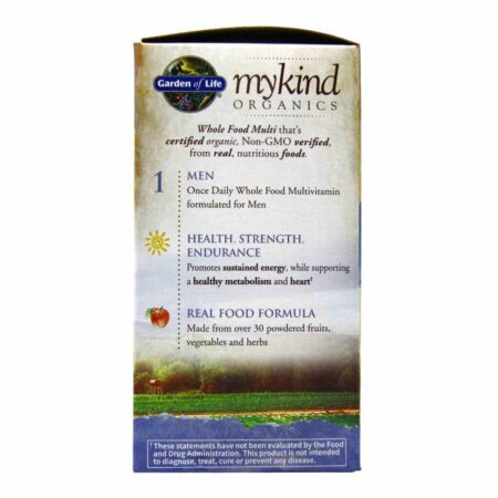 Garden of Life mykind Organics Multivitamínico Masculino - 60 Tabletes: Saúde e Energia para Homens no Brasil - Imagem 4