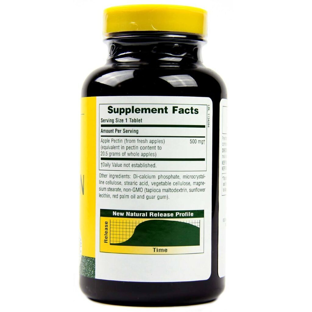 Nature's Plus Pectina da Maçã 180 Comprimidos: Fibra Solúvel Essencial para o Bem-Estar Digestivo no Brasil - Imagem 2