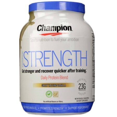 Champion Performance Strength Natural Daily Proteína Blend, Feijão de baunilha natural - 1.7 lb