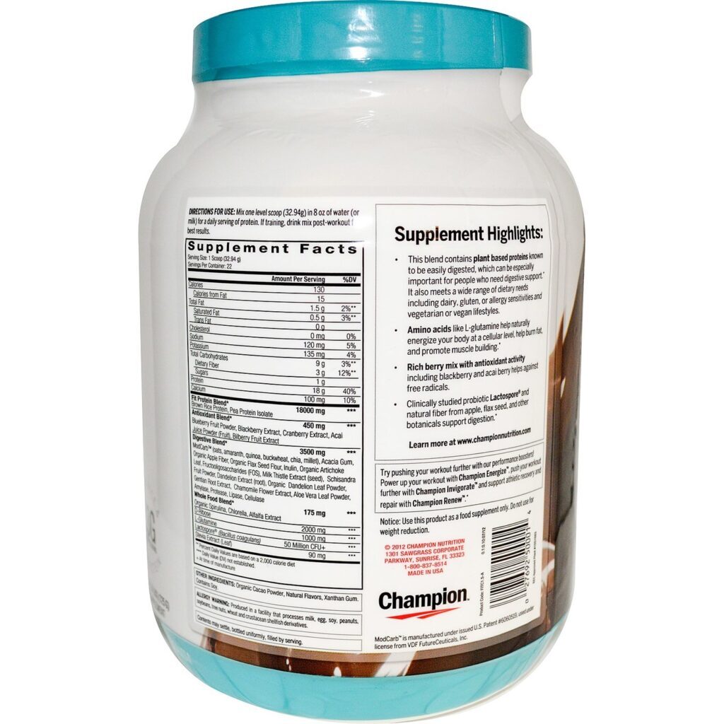 Champion Performance Fit Chocolate 1.9: Energia e Foco para Seus Treinos no Brasil - Imagem 2