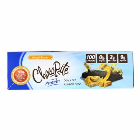 HealthSmart Foods, ChocoRite™ Barra de Proteína - Manteiga de Amendoim - 16 Barras - Image 2