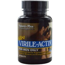 Nature's Plus Ultra Virile-Actina 60 Tabletes - Energia e Vitalidade Masculina