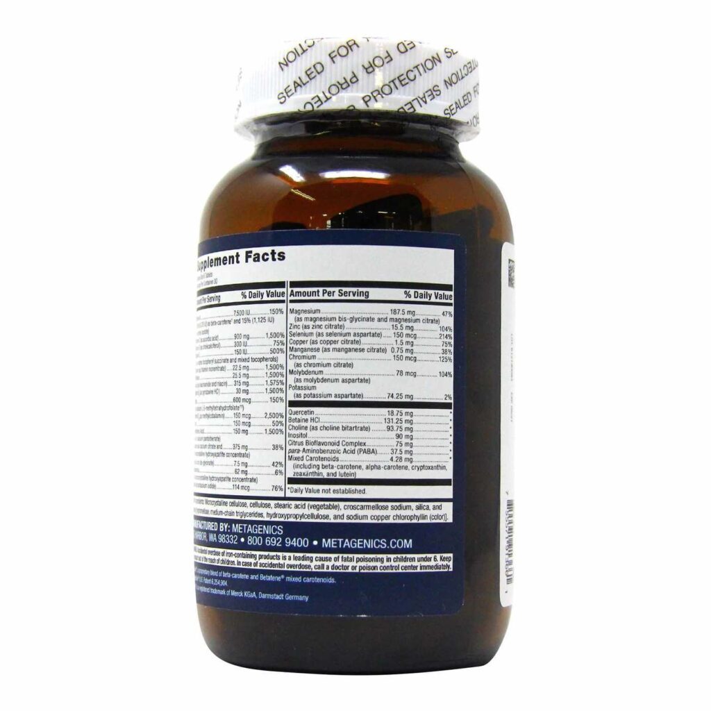 Metagenics Multigenics Intensive Care - 180 Comprimidos: Suporte Nutricional Avançado para o Bem-Estar no Brasil - Imagem 3