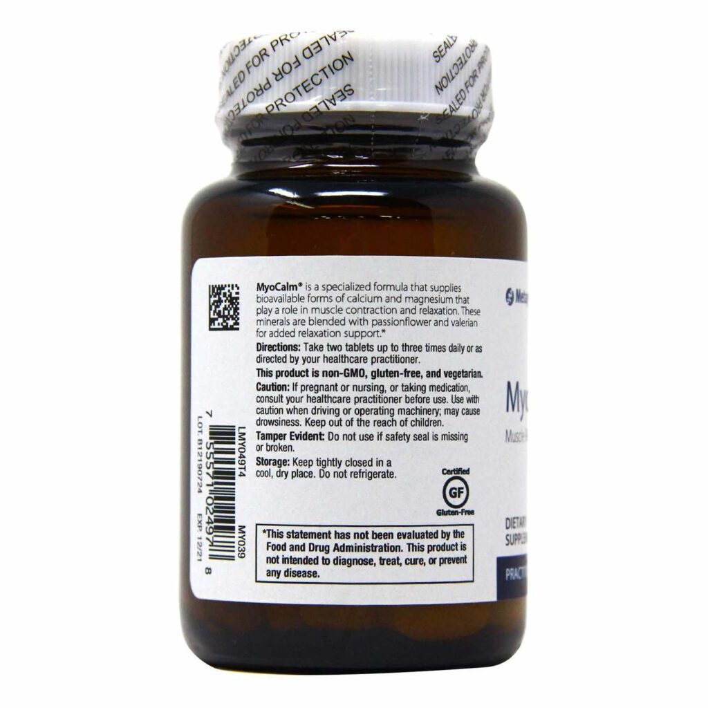 Metagenics MyoCalm® 60 Tabletes: Alívio e Relaxamento Muscular Profundo - Imagem 3