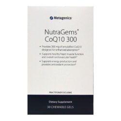 Metagenics NutraGems CoQ10 300mg - 30 Cápsulas Mastigáveis: Energia e Saúde Cardiovascular