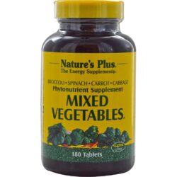Nature's Plus Misto de Vegetais - 180 Tabletes: Sua Dose Diária de Nutrientes Essenciais