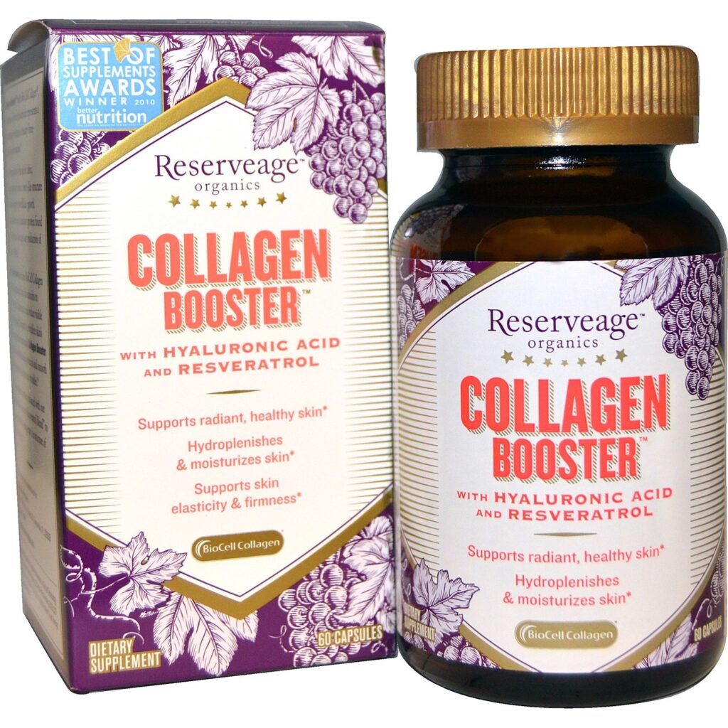 Reserveage Orgânicos Colágeno Booster 60 Cápsulas - Pele Firme e Saudável
