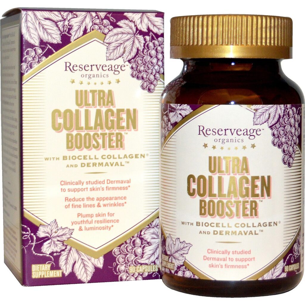 Reserveage Organics Ultra Impulsionador de Colágeno - 90 Cápsulas