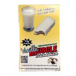 Muscle Foods Muscle Sandwich Barras de Proteína Sabor Baunilha - 12 Barras