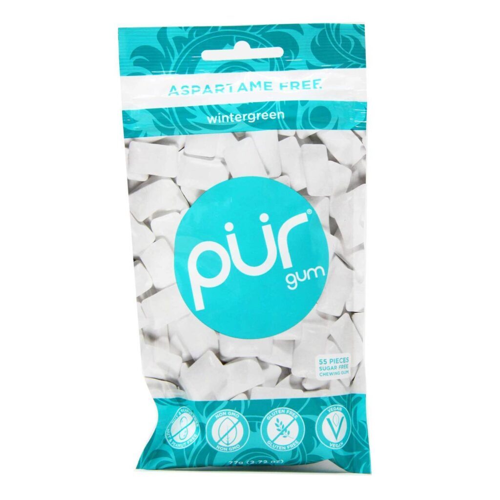 Pur Gum Wintergreen - Chiclete Sem Açúcar 55 Unidades