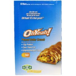 ISS Research Oh Yeah! Good Grub Bar, Crunch Manteiga de Amendoim - 12 Barras de 42.8g
