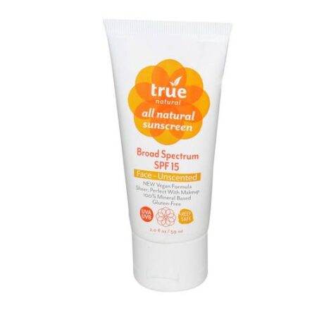 True Natural Broad Spectrum Face, SPF 15 - 2 oz - Unscented