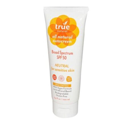 True Natural, Protetor Solar, FPS 50 - 100 ml - Sem Cheiro