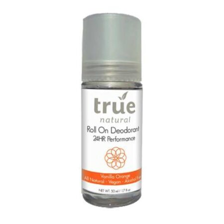 True Natural, Desodorante Roll On - Laranja e Baunilha - 50mL (1.7 oz)