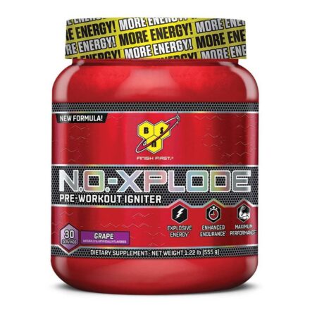 BSN, Pré Treino N.O.-Xplode™, Sabor Uva - 555 g