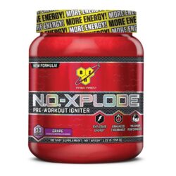 BSN N.O.-Xplode™ Pré Treino Uva 555g: Potência e Foco para Seus Treinos Intensos no Brasil