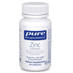 Pure Encapsulations Zinco (Citrato) 30 mg - 60 Cápsulas: Essencial para Imunidade e Saúde