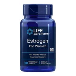 Life Extension Estrogênio para Mulheres - 30 Tabletes Vegetarianos: Equilíbrio Hormonal Natural