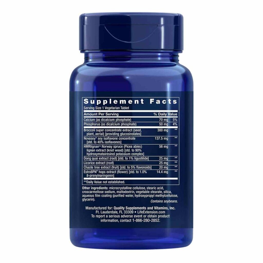 Life Extension Estrogênio para Mulheres - 30 Tabletes Vegetarianos: Equilíbrio Hormonal Natural - Imagem 3