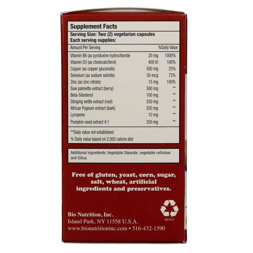 Bio Nutrition Fórmula Saúde da Próstata - 60 Cápsulas Vegetarianas - Imagem 2